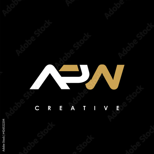 APW Letter Initial Logo Design Template Vector Illustration