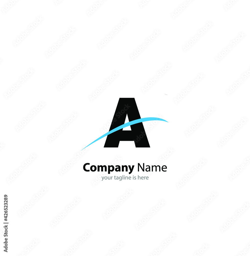 letter A elegant logo Concept, minimalist style letter A elegant logo Concept, minimalist style