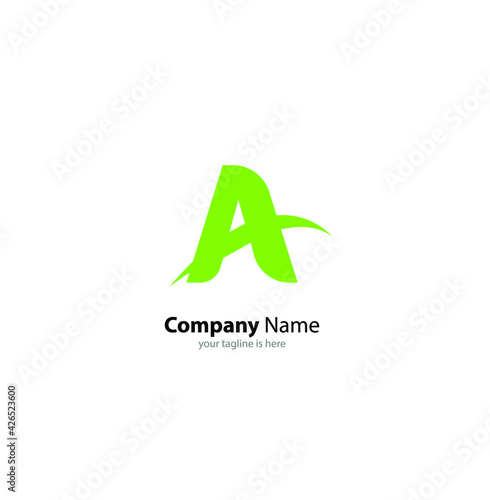 letter A elegant logo Concept, minimalist style
