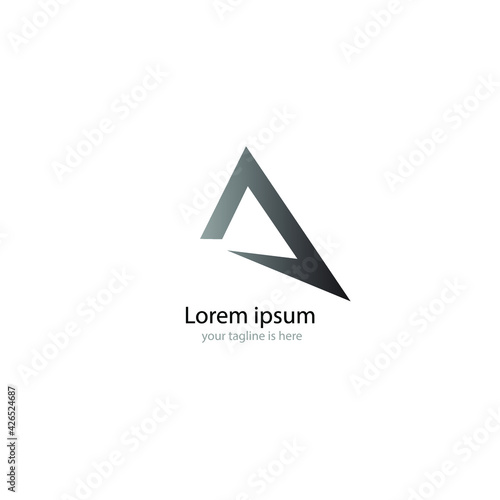 letter A elegant logo Concept, minimalist style