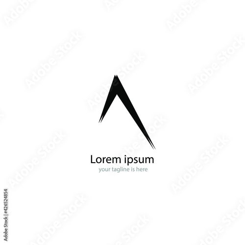 letter A elegant logo Concept, minimalist style