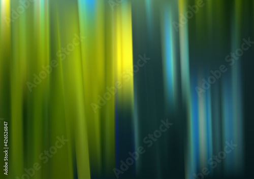 Blue and Green Shiny Vertical Lines and Stripes Background