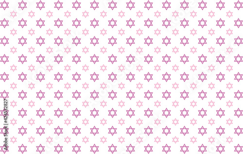 背景素材　ヘキサグラムのシンプルなパターン柄　ピンク