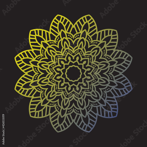 Classic mandala ornament design illustration
