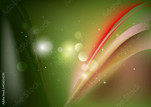 Red Brown and Green Graphic Background Vector Image photo