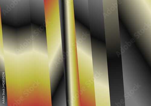 Grey Red and Yellow Gradient Parallel Vertical Lines Background