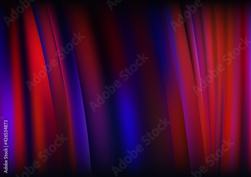 Black Red and Blue Abstract Shiny Vertical Stripes Background Illustration