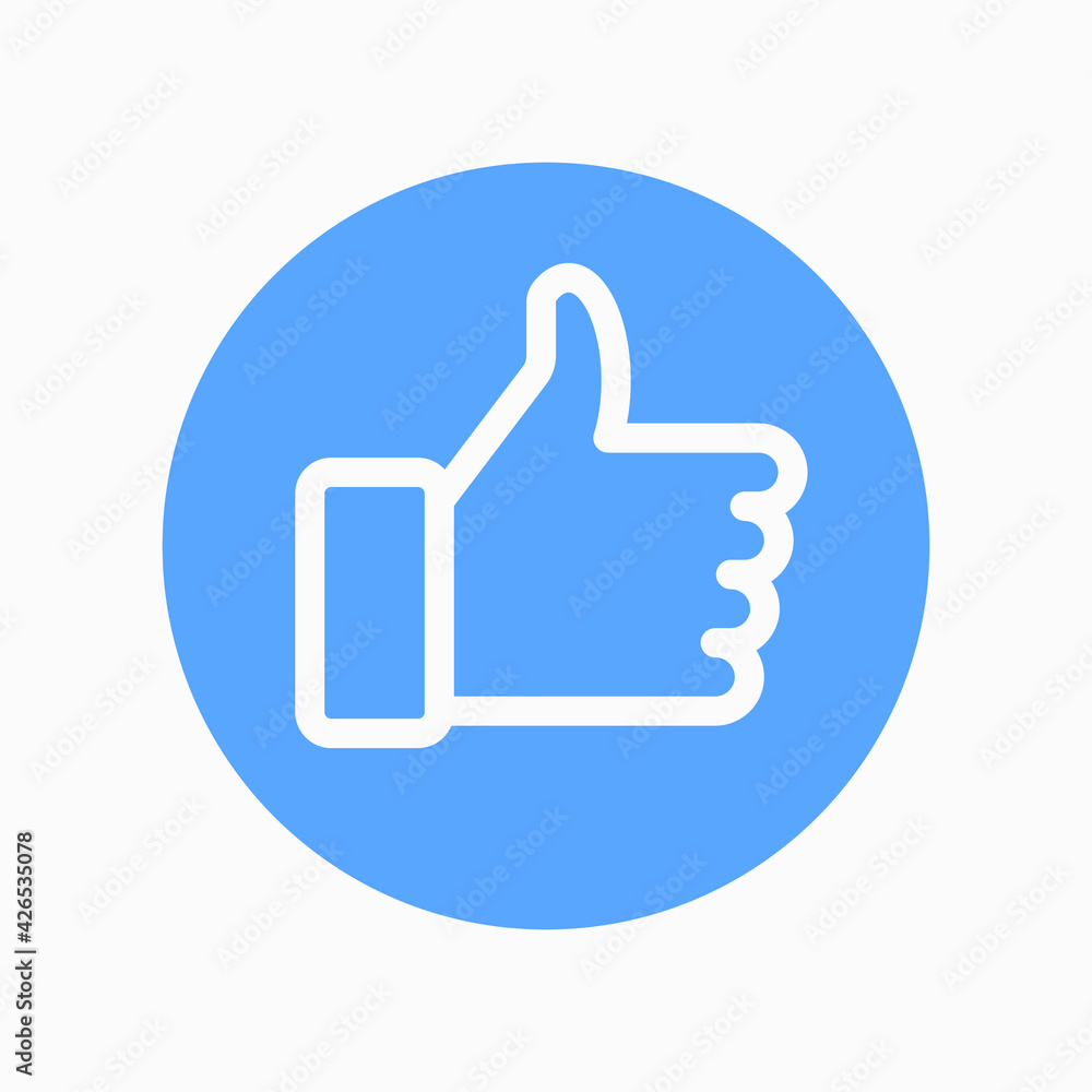 Like icon vector. Hand thumb up. Like icon vector. Hand thumb up.