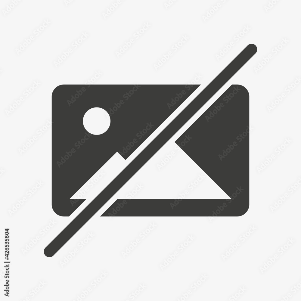 Crossed image icon. Picture not available. Delete picture vector symbol. Crossed image icon. Picture not available. Delete picture vector symbol.