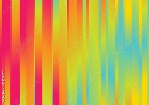 Pink Blue and Yellow Gradient Parallel Vertical Lines Background