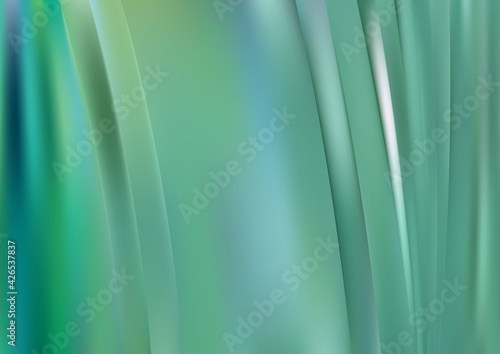 Blue and Green Shiny Vertical Lines and Stripes Background Vector