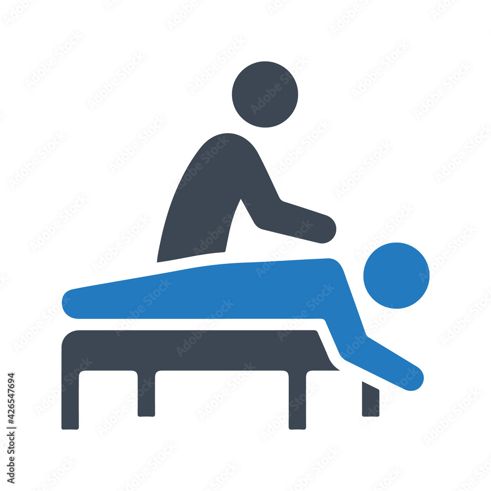 Physical therapist icon, vector & glyph Physical therapist icon, vector & glyph