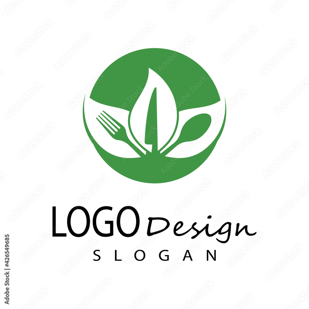 spoon and fork logo template illustration spoon and fork logo template illustration