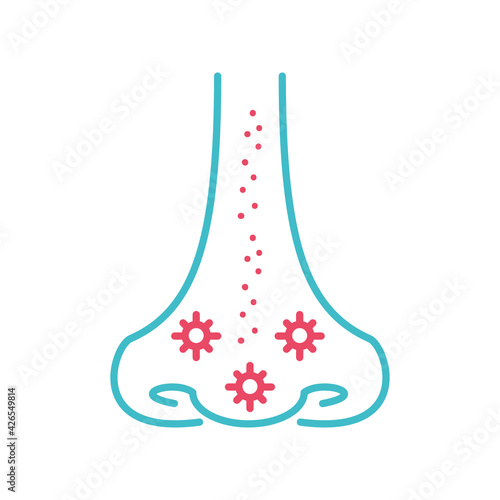 nose particles air
