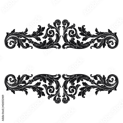 Decorative frames. Retro ornamental frame, vintage rectangle ornaments and ornate border. Decorative wedding frames, antique museum picture borders or deco devider. Isolated icons vector set