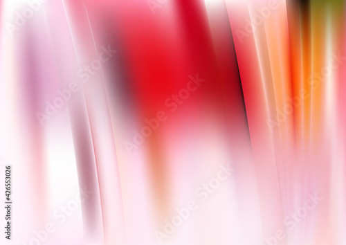 Red Orange and White Abstract Shiny Vertical Stripes Background