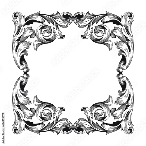 Decorative frames. Retro ornamental frame, vintage rectangle ornaments and ornate border. Decorative wedding frames, antique museum picture borders or deco devider. Isolated icons vector set