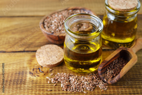 Organic raw flax seed oil