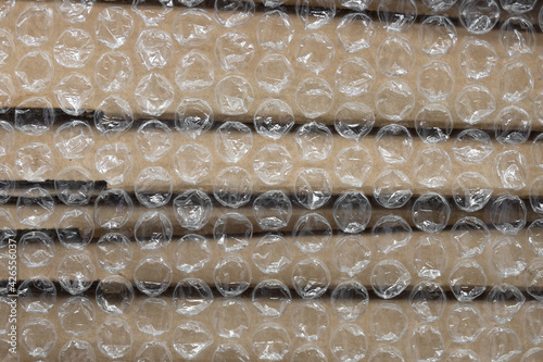 plastic bubbles for product shipping, packaging concept
