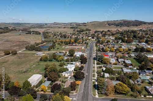 drone town Blayney aerial New South Wales.