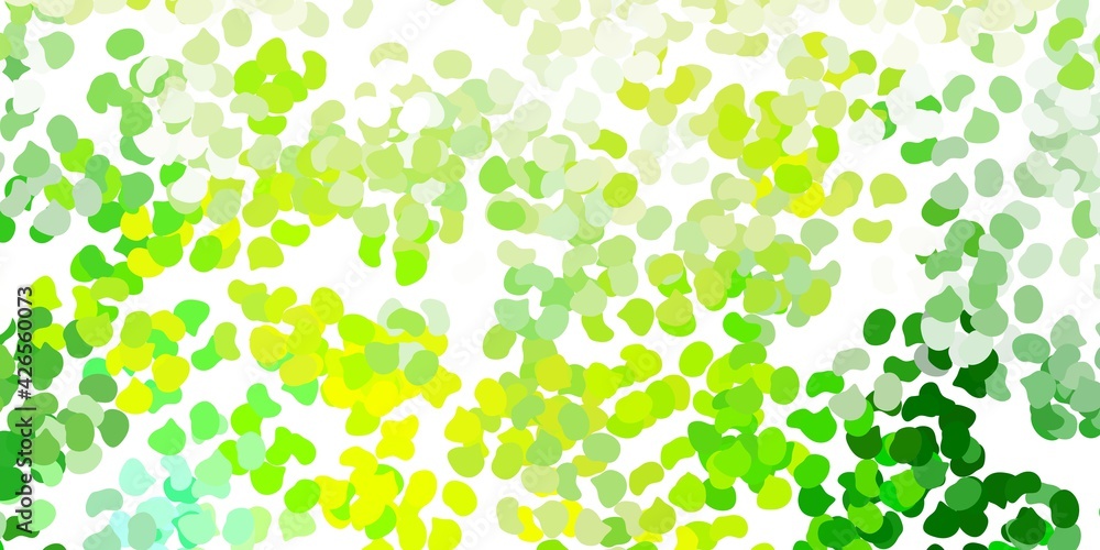 Light green, yellow vector template with abstract forms. Light green, yellow vector template with abstract forms.