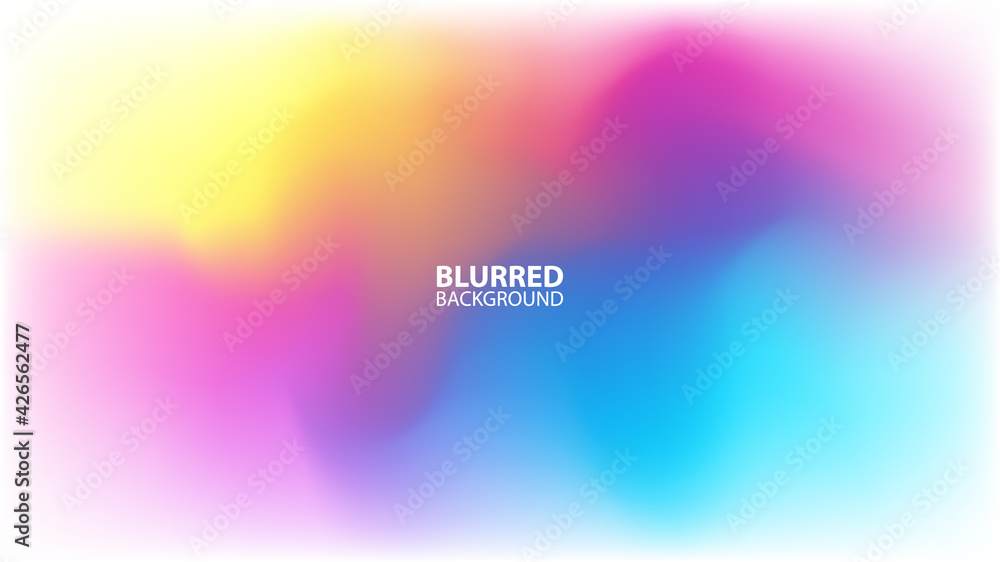 Blurred background with modern abstract blurred color gradient. Smooth template for your creative graphic design. Vector illustration. Blurred background with modern abstract blurred color gradient. Smooth template for your creative graphic design. Vector illustration.