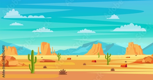 desert landscape illustration photo