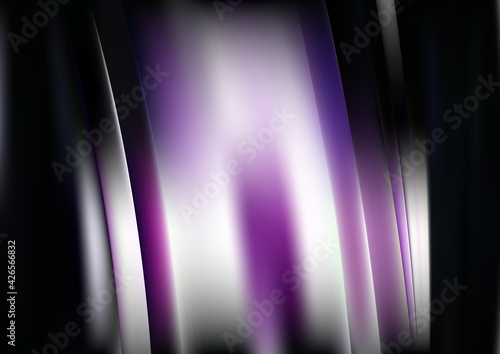 Abstract Purple Black and White Shiny Vertical Lines and Stripes Background Vector Eps