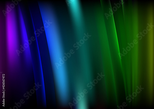 Blue Pink and Green Shiny Vertical Lines and Stripes Background Vector Art