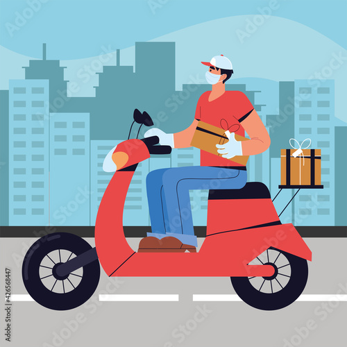 man delivery service