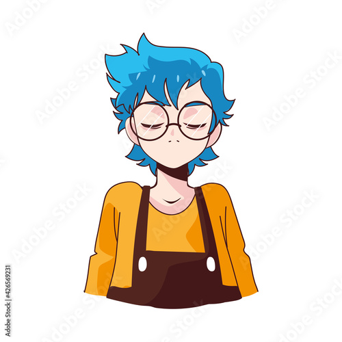 nerd boy manga