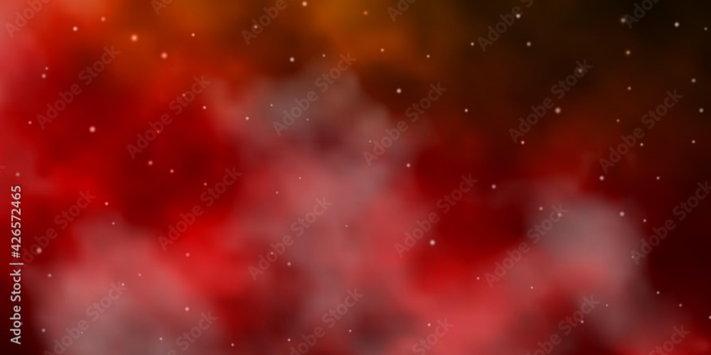 Dark Green, Yellow vector template with neon stars. Dark Green, Yellow vector template with neon stars.