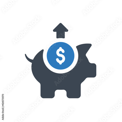 Withdrawal of funds icon