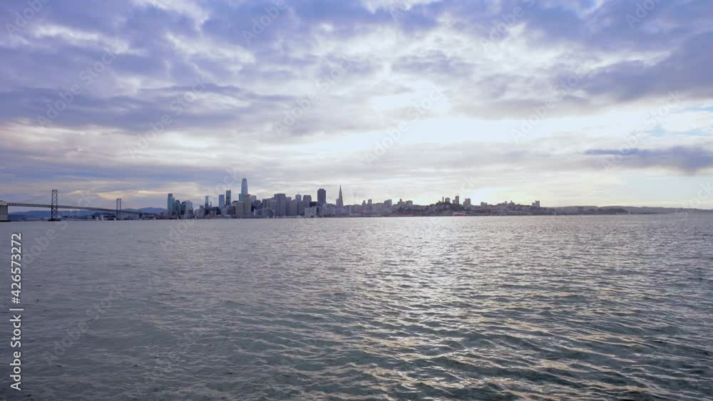San Francisco cityscape and the Bay Bridge by the bay San Francisco cityscape and the Bay Bridge by the bay
