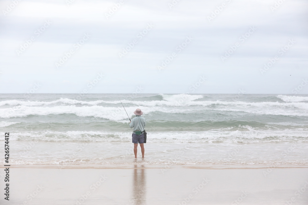 fishing on the beach fishing on the beach