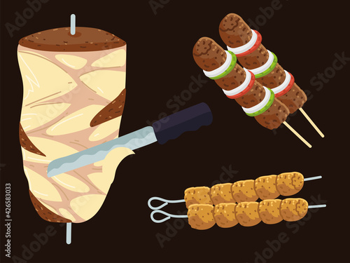 arabic kebab set