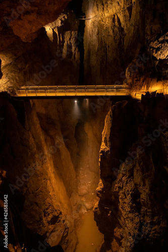 Unesco world heritage site Skocjanske jame. Skocjan cave. photo