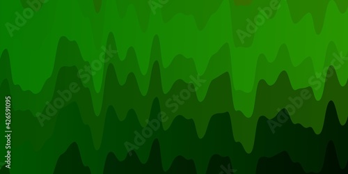 Light Green vector pattern with lines.
