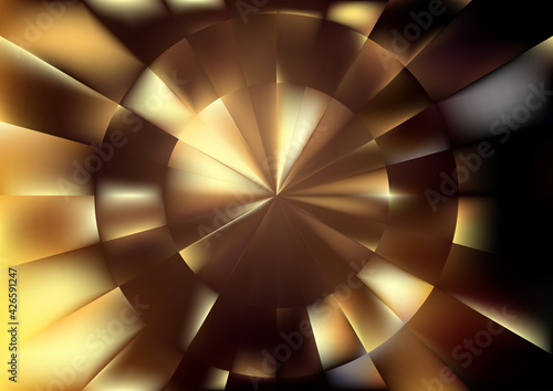 Black and Brown Geometric Illusion Background