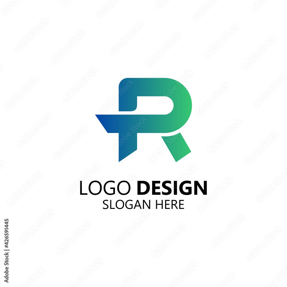 letter R for business logo design template letter R for business logo design template