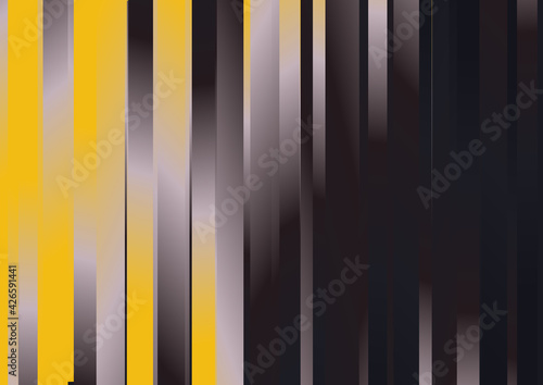 Parallel Vertical Stripes Black Brown and Yellow Gradient Background