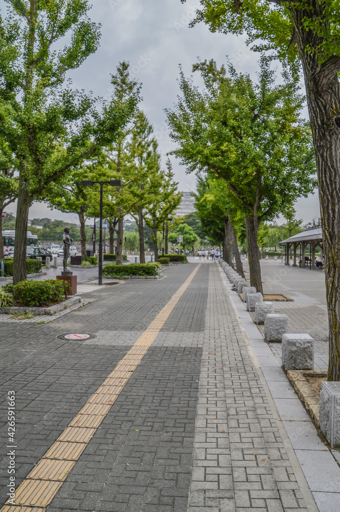 Otomae Street At Himeji Japan 2015