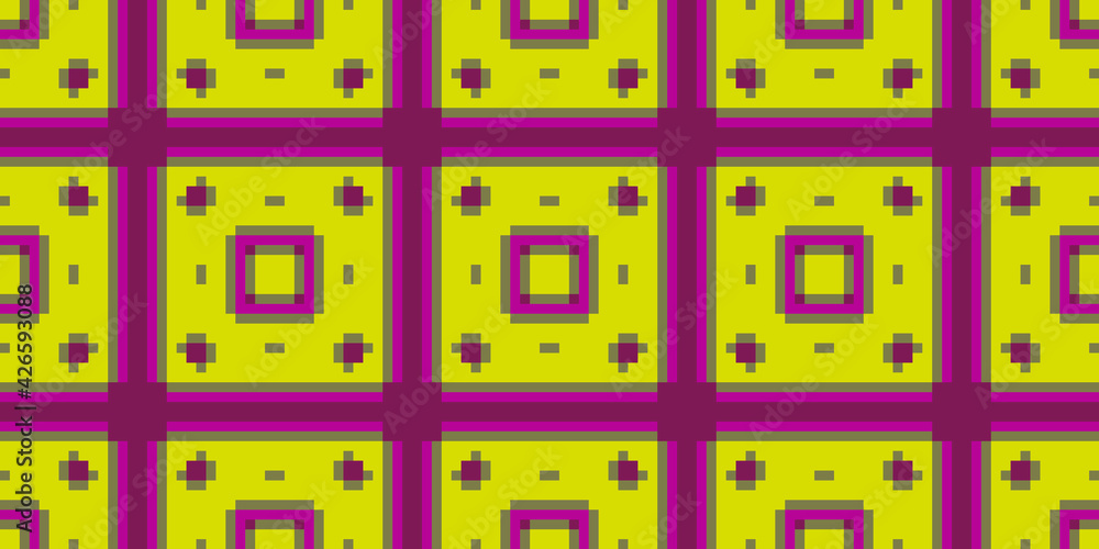 Pixel vector background seamless pattern. Abstract Mosaic Pixel vector background seamless pattern. Abstract Mosaic