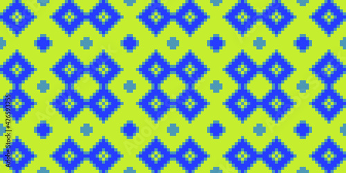 Design Pixel seamless pattern. Digital texture. Vector illustration