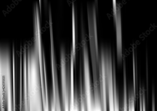 Black and Grey Shiny Vertical Lines and Stripes Background