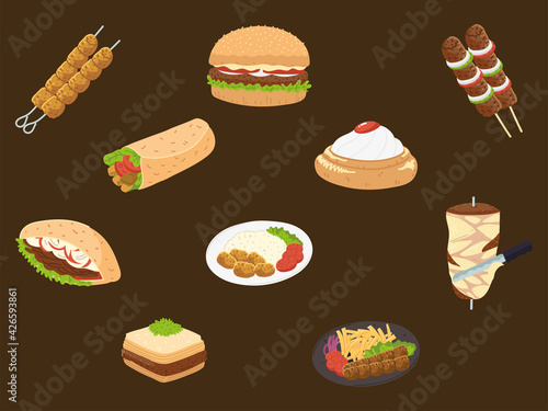 set arabic food