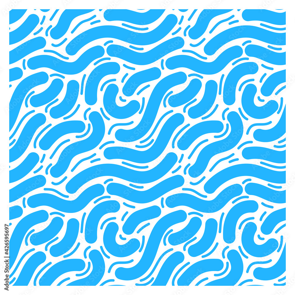 Pattern of blue lines of scrawl. Pattern of blue lines of scrawl.