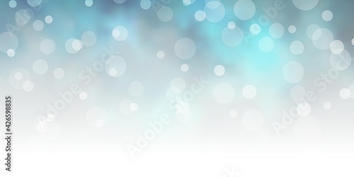 Dark Blue, Green vector texture with circles.