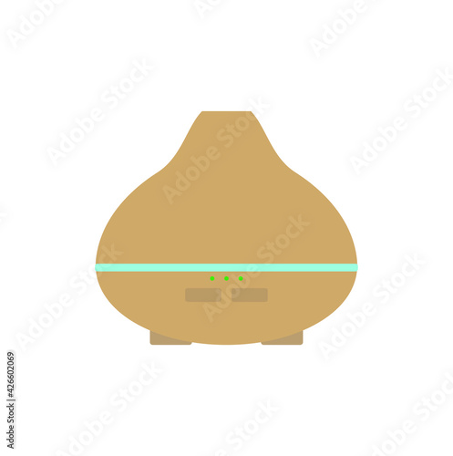 wooden humidifier on white background