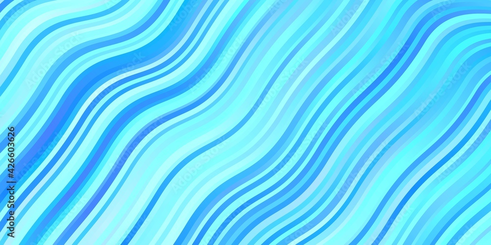 Obraz premium Light BLUE vector background with lines.
